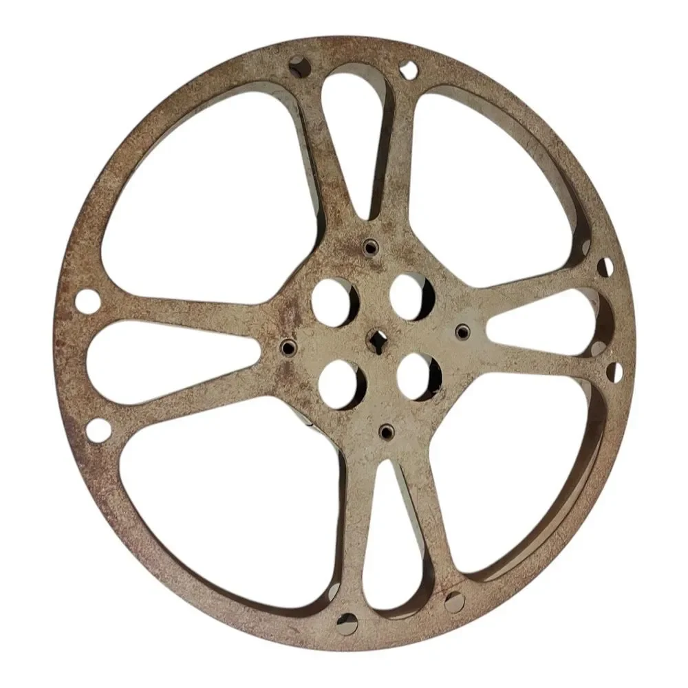 Lot of 2 Vtg Goldberg Bros. GB Metal Movie‎ Film Reel 1600' 16mm USA
